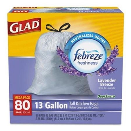 CLOROX Clorox CLO78902 13 Gal OdorShield Drawstring Trash Bags CLO78902